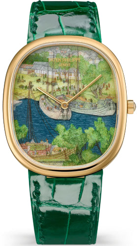 Patek Philippe Golden Ellipse Yellow Gold / Boats in the Port - 5738/50J-016 - 2026