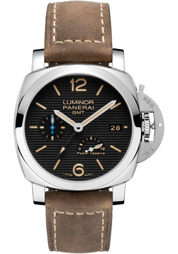 Panerai Luminor 1950 3 Days GMT Power Reserve Automatic Acciaio Watch - PAM01537