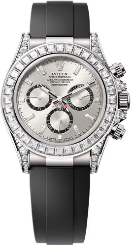 Rolex Cosmograph Daytona 40mm White Gold Diamond-Set Dial Oysterflex Bracelet Diamond-Set Bezel and Diamond-Set Lugs - 126539TBR