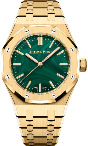 Audemars Piguet Royal OakSelfwinding 37 Yellow Gold / Malachite - 15553BA.OO.1356BA.04 - 2026